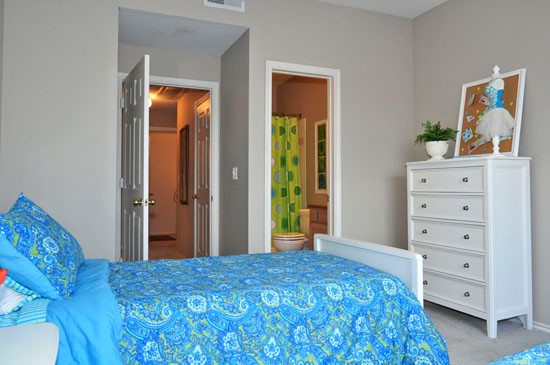 Champion Lake Model Bedroom with Private Bathroom in Shreveport