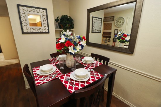 Alexis Park apartment dining room