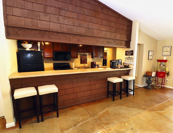 Aspen apartments clubhouse kitchen
