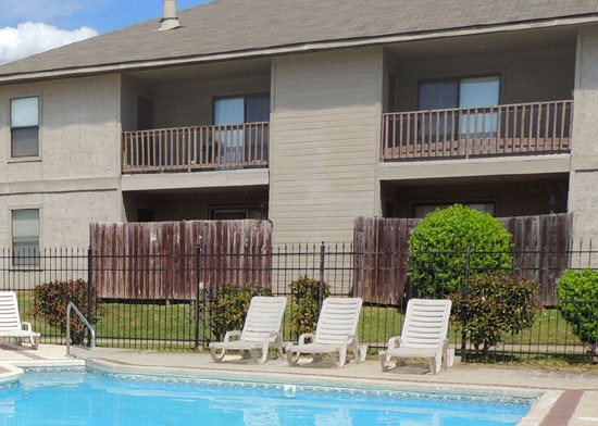 Cedar Creek Beautiful Pool Side View of Balconies