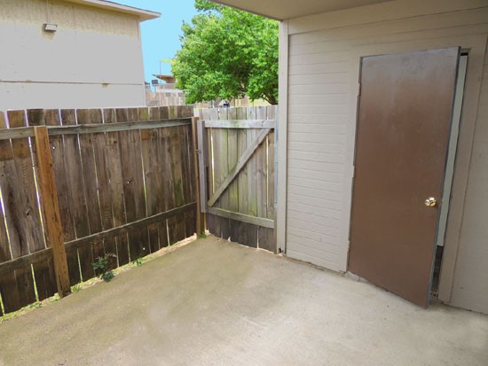 Cedar Creek Apartments Beautiful Wood Fenced Patio With A Storage Closet