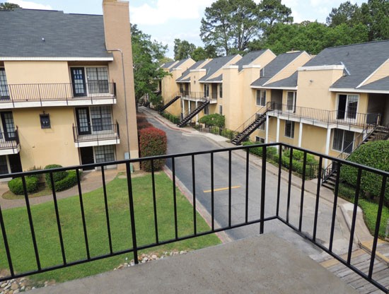 Chimney Hill Big Porch, Second Floor Overlooking Other Apartment Builings