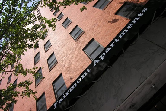 Fairmont view look up from very bottom floor