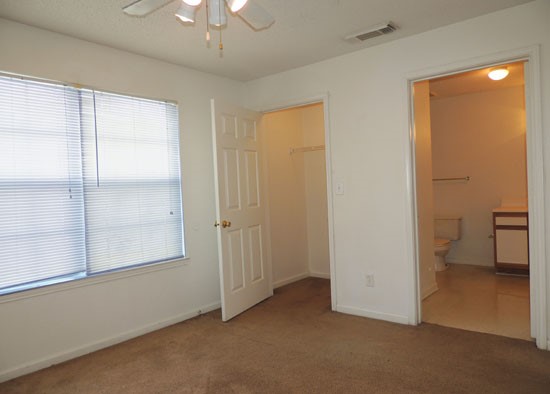 Fox Creek Model big model bedroom with own private bathroom and walk in closet