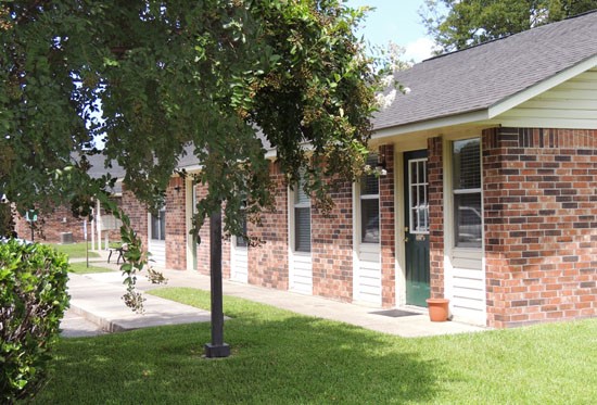Heritage Village exterior of front office and laundry facility