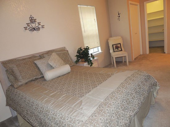 Kingston Village big model bedroom with closet in shreveport