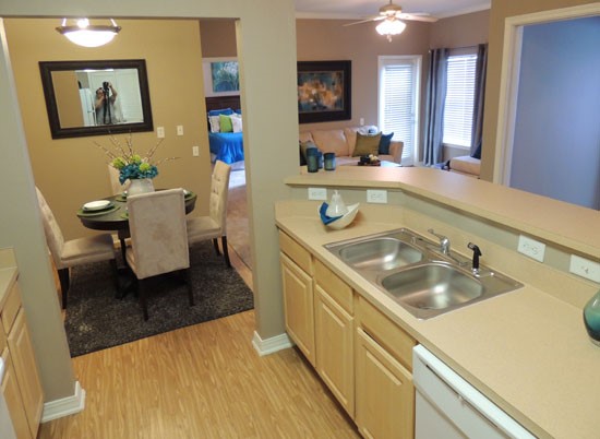 Lexington-Place-Apartments-Model-kitchen-double-Stainless-Steel-Sinks