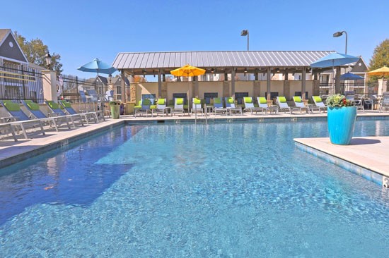 Reserve of Bossier Apartments pool two cabanas