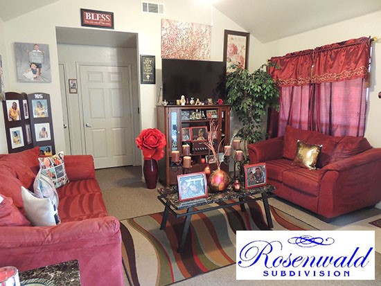 Rosenwald Subdivision - Model-Living Room