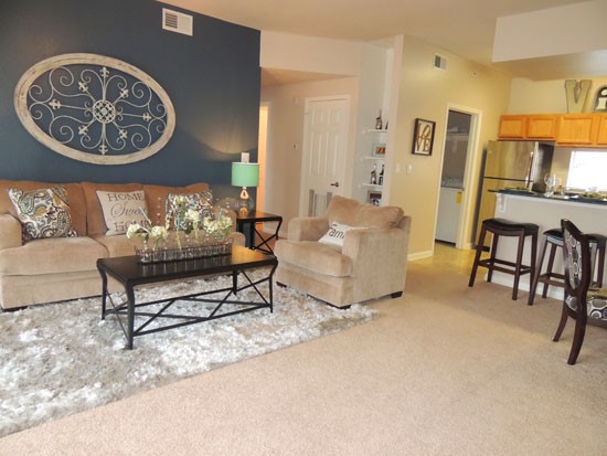 Villaggio Apartments Model Living Room 1